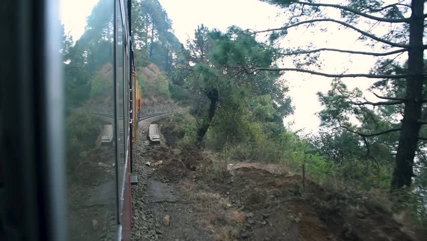 The toy train runs from Kalka to Shimla or Simla, the capital of Himachal Pradesh, north India in the northern Indian Himalayas. It is part of the Indian mountain railways.