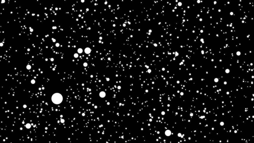 Abstract Floating Blue Particles. 4K Bokeh Particles And Dark Background. Looping Animation.