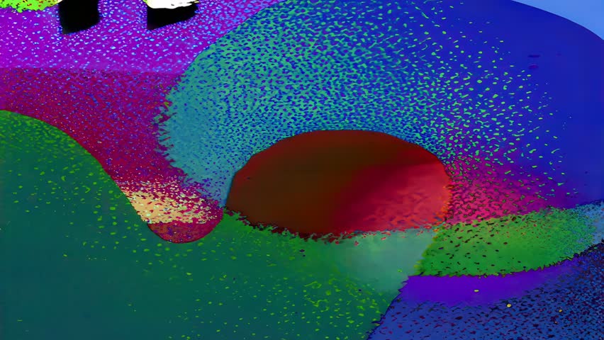 Funky abstract grunge pattern with teal magenta lime dusted gradients speckled grain glowing acid club feel animated background texture