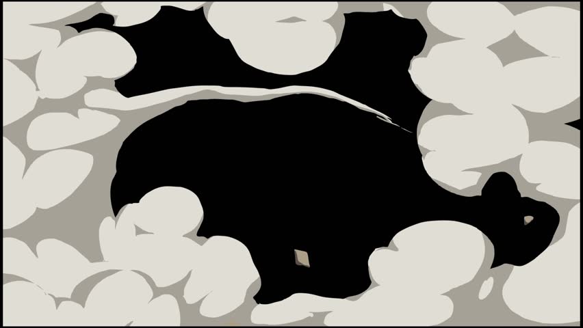 Anime smoke seamless transitions this is a colorful and dynamic smoke elements in cartoon style, smoke transition cartoon animation with alpha channel, 2D cartoon style fire animation. 4k video (1)