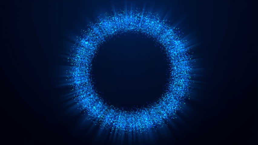 Cosmic Blue Energy Ring: Captivating blue energy swirls in a mesmerizing circular pattern, emitting radiant light. The image offers a stunning representation of cosmic phenomena.