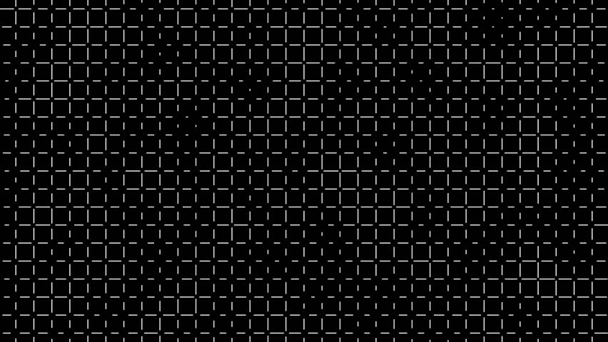 Short white line segments form a uniform square grid on a black background. Clean and modern layout ideal for UI overlays, motion backgrounds, and digital design textures.