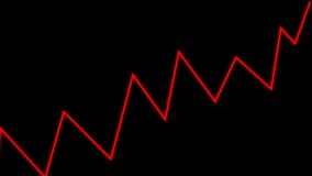 Dynamic glowing zigzag line animation with smooth movement, symbolizing rising growth, data trend, financial chart, and futuristic digital pulse. alpha channel - Powered by Shutterstock - Get 15% off with code: PIKWIZARD15