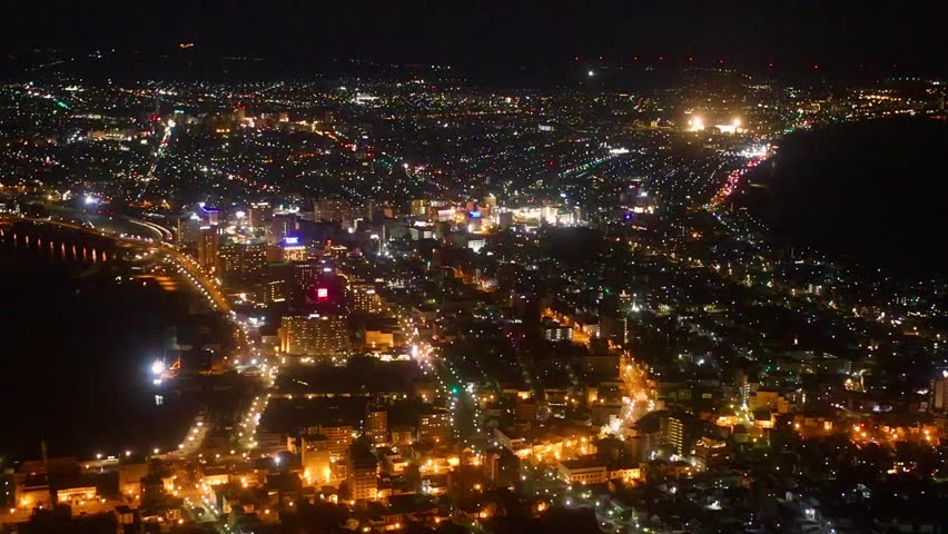 Night view from Mount Hakodate (Hakodate, Hokkaido)