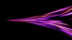 Dynamic neon light lines with glowing blue purple flares and energy beams. Futuristic motion streaks create an abstract background with shine, spark, and digital speed effects. - Powered by Shutterstock - Get 15% off with code: PIKWIZARD15