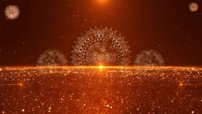 Happy Diwali greeting motion diya lamp. Happy Deepavali animation 4K 3D Background, light burning. celebration, Deepavali traditional. Indian festival of lights holiday celebration greeting card - Powered by Shutterstock - Get 15% off with code: PIKWIZARD15