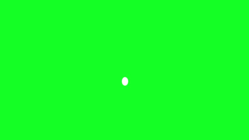 White Eagle Head Silhouette Animation on Green Background