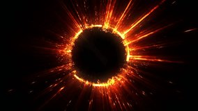 Abstract Gold Ring Of Fire Background Seamless Looping - Powered by Shutterstock - Get 15% off with code: PIKWIZARD15