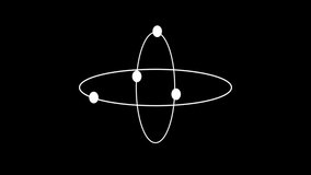 spinning of white rings with blue and dots moving animation . - Powered by Shutterstock - Get 15% off with code: PIKWIZARD15