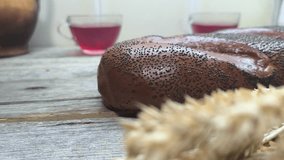 Panoramic close-up view of fresh bread Artisan bakery - Powered by Shutterstock - Get 15% off with code: PIKWIZARD15