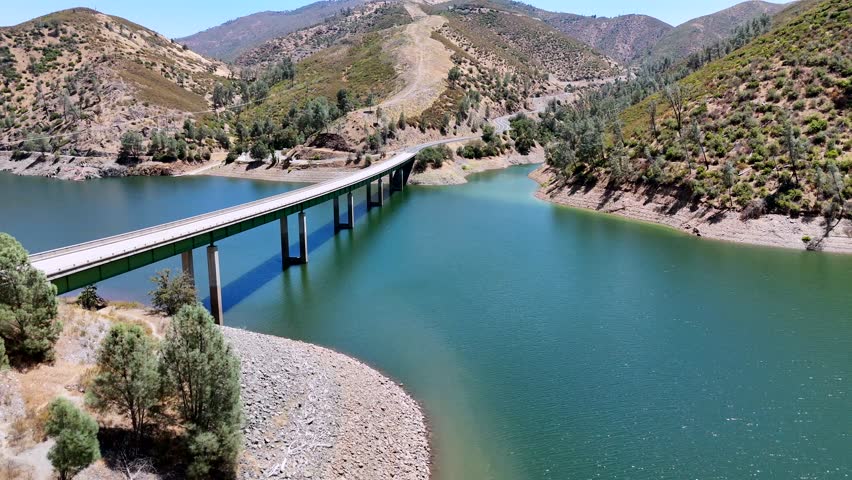 Merced Bridge Flyover Highway 49 CA