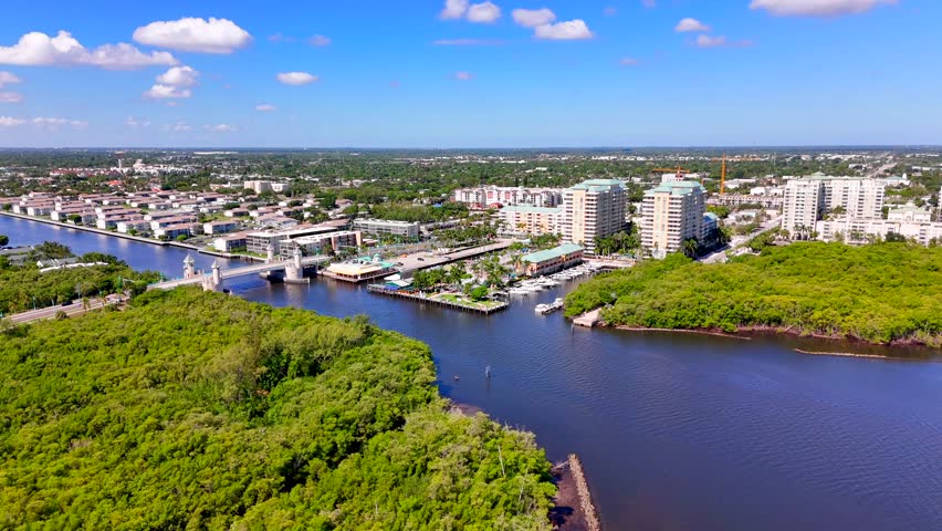 Boynton Beach Florida 2025. View of residential and business district