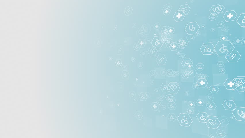 Digital Healthcare Innovation Medical health business corporate particles technology background loop