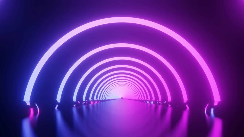 Dark Purple Pink Abstract Modern Opening Video with Are You Ready Text Animation