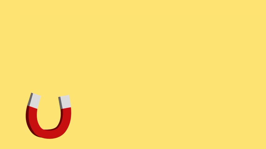 Magnet attracting people icons with empty space. Customer engagement illustration. Digital marketing strategy. Lead generation symbol. Target audience attraction.