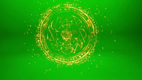A collection of magical and mystical circular effects, often known as magic circles or sigils, rendered on a green screen. - Powered by Shutterstock - Get 15% off with code: PIKWIZARD15