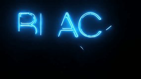 Neon light animation of Black Friday sale text glitching and appearing in vibrant blue and pink colors on dark background for retail promotion, shopping discount or advertising banner - Powered by Shutterstock - Get 15% off with code: PIKWIZARD15