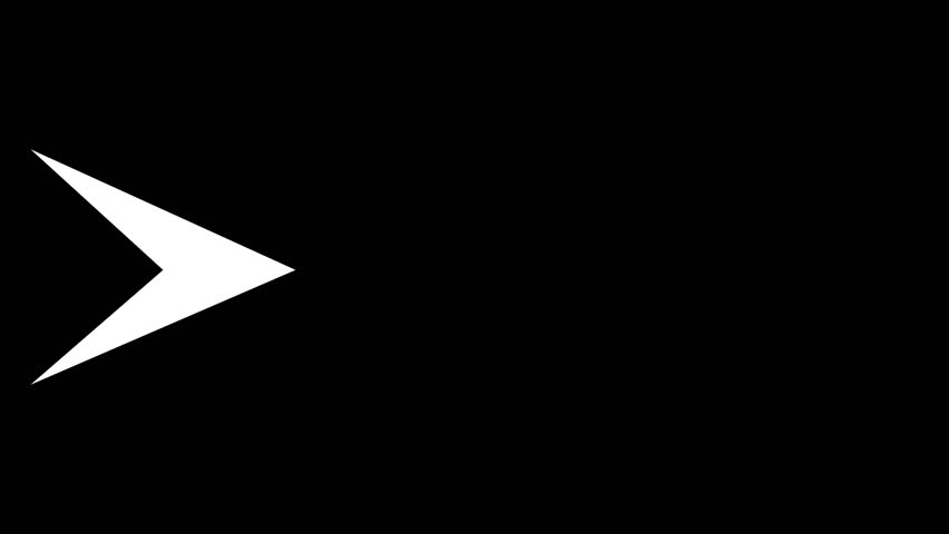 Abstract Arrow Progression Sequence on Black Background Dynamic Directional Movement Concept for