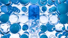 Blue Capsule Pill with Micro Particles Surrounded by Transparent Bubbles Representing Medicine, Healthcare, Pharmaceutical Research, Drug Innovation and Modern Medical Concept, 3d render - Powered by Shutterstock - Get 15% off with code: PIKWIZARD15