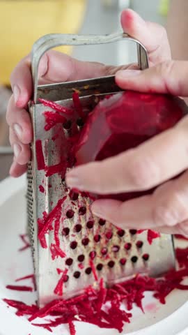 Grating Red Beet is Essential for Wholesome and Healthy Recipes That Nourish the Body