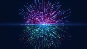 Vibrant Cosmic Particle Burst: Abstract Digital Light Rays Exploding From A Central Point, Dynamic Light Rays And Glowing Particles, Creating A Dynamic And Colorful Energy Field.abstract Vibrant Parti - Powered by Shutterstock - Get 15% off with code: PIKWIZARD15