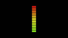 Colorful vertical audio spectrum animation on black background - Powered by Shutterstock - Get 15% off with code: PIKWIZARD15