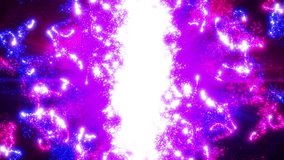 Abstract glowing particles background in vibrant purple, pink, and blue colors forming energy waves and light explosion effect in motion. - Powered by Shutterstock - Get 15% off with code: PIKWIZARD15