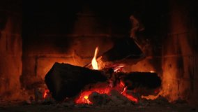 Burning Real Fireplace. Glowing Embers Create a Serene Ambiance. Warm Flames Dance on Burning Logs, Creating a Cozy and Inviting Atmosphere. The Flickering Light and Gentle Heat Provide Relaxation and - Powered by Shutterstock - Get 15% off with code: PIKWIZARD15