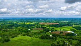 Storm clouds rural field aerial drone timelapse farmland landscape farm agriculture - Powered by Shutterstock - Get 15% off with code: PIKWIZARD15