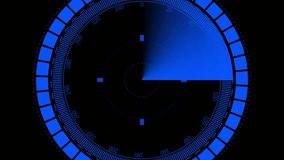 Futuristic blue-orange radar HUD, glowing dual-color compass interface with circular scanning, abstract sci-fi holographic navigation, tactical digital defense, and cyber system. - Powered by Shutterstock - Get 15% off with code: PIKWIZARD15