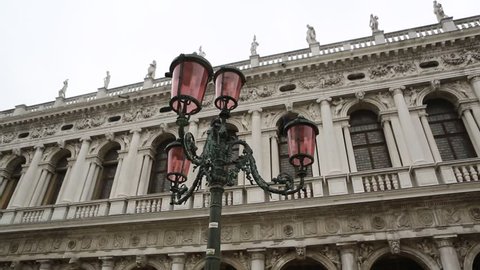 Piazza San Marco with Campanile, Basilika San Marco and Doge Palace. Venice, Italy 