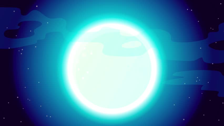 Halloween animation of skeleton hands forming a heart symbol under a glowing full moon with spooky Halloween lettering made from bones. Perfect creepy yet playful loop for holiday intros.