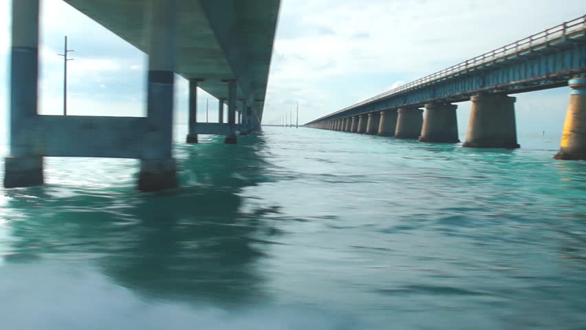 Seven mile bridge in Florida Keys.