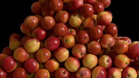 3D Apple Transition with Alpha on Transparent Background. 3D rendering. - Powered by Shutterstock - Get 15% off with code: PIKWIZARD15