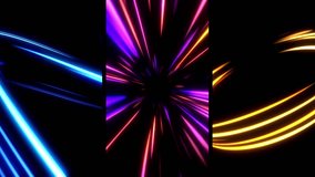Dynamic neon light lines with glowing blue flares and energy beams. Futuristic motion streaks create an abstract background with shine, spark, and digital speed effects. - Powered by Shutterstock - Get 15% off with code: PIKWIZARD15