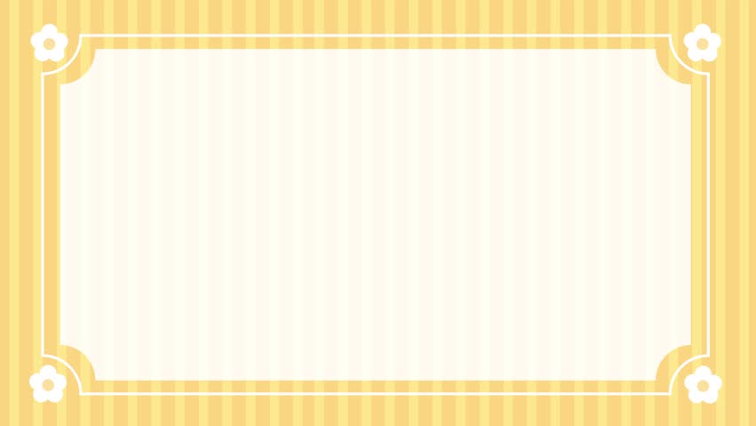 Simple and cute pastel colored flower frame