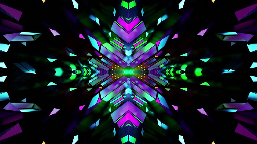 Chameleon party equalizer kaleidoscope VJ loop background