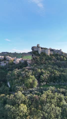 Rocca Scalegna Castle, Abruzzo, landscapes, travel, Italy, the Middle Ages, Italian history