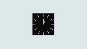 Classic analog wall clock ticking on a white background. Elegant and simple animation loop for use in educational or office visuals. - Powered by Shutterstock - Get 15% off with code: PIKWIZARD15
