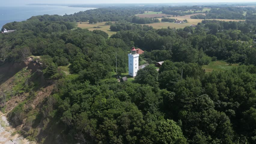 Lighthouse in Denmark Nakkehoved Fyr Gilleleje Sjælland