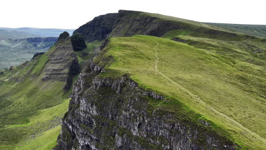 Aerial views of Isle of Skye showcasing its breathtaking landscapes and rugged cliffs