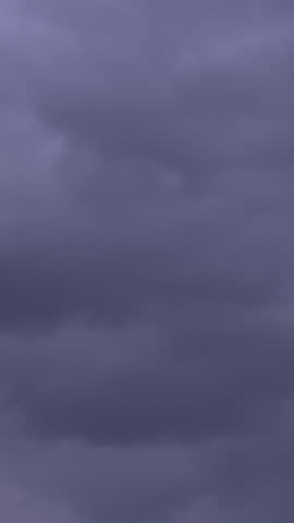 Ominous time-lapse of dramatic thunderclouds rotating and gathering before and after rainfall, creating a powerful, atmospheric loop perfect for moody weather, storm visuals, and cinematic impact.