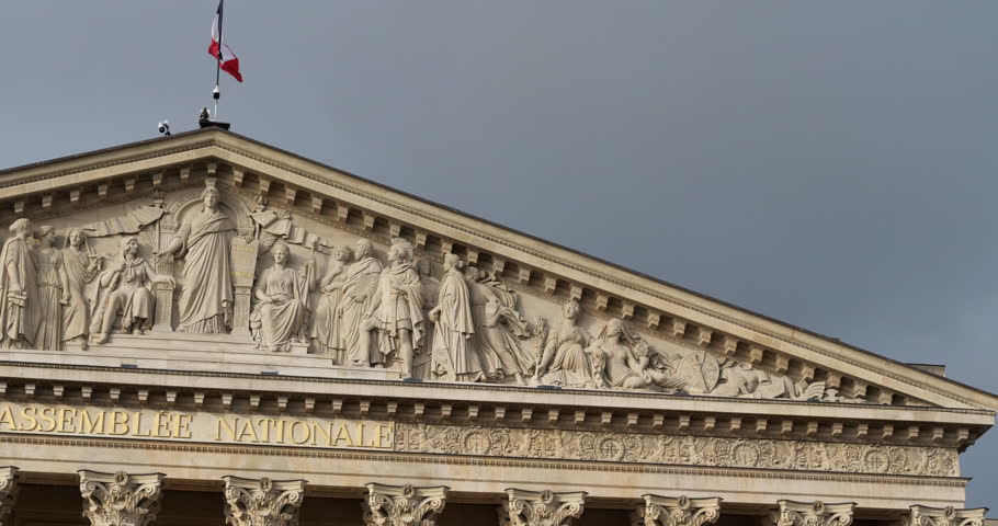 Front of the french National Assembly, Paris, France