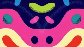 Playful abstract tribal-inspired animated loop with hand-drawn folk textures, symbolic ornamental shapes, and expressive colorful patterns. - Powered by Shutterstock - Get 15% off with code: PIKWIZARD15
