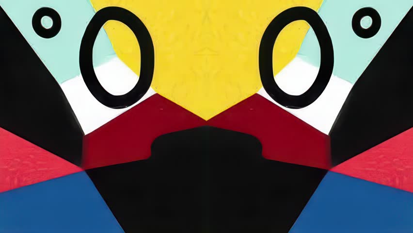 Hand-drawn animated tribal loop with ornamental psychedelic shapes, expressive folk textures, and colorful symbolic patterns. Perfect for trendy, creative motion graphics