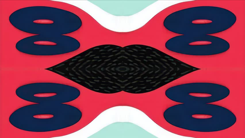 Abstract ornamental animated loop with expressive tribal shapes, funky folk-pop textures, and hand-crafted colorful patterns. Designed for stylish, cultural, and artistic modern motion graphics