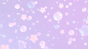 Pastel stars and bubbles sky animation. (loop) - Powered by Shutterstock - Get 15% off with code: PIKWIZARD15