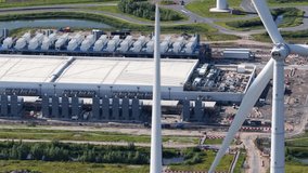 New build data center, computing center in Eemshaven, Groningen, The Netherlands. hyperscaler. - Powered by Shutterstock - Get 15% off with code: PIKWIZARD15