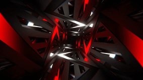 Red and White Neon Curve in Mirror Tunnel Background VJ Loop in 4K - Powered by Shutterstock - Get 15% off with code: PIKWIZARD15