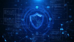 Cyber security shield symbol and lock. Data protection cyber privacy. Innovative concept of advanced safety technology Cyber security technology concept abstract background futuristic Hi-tech style
 - Powered by Shutterstock - Get 15% off with code: PIKWIZARD15